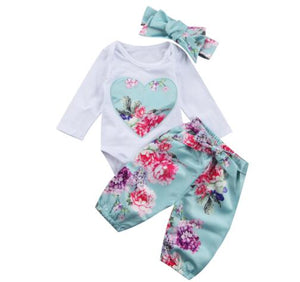 6-24 Month 3 Piece Floral Set